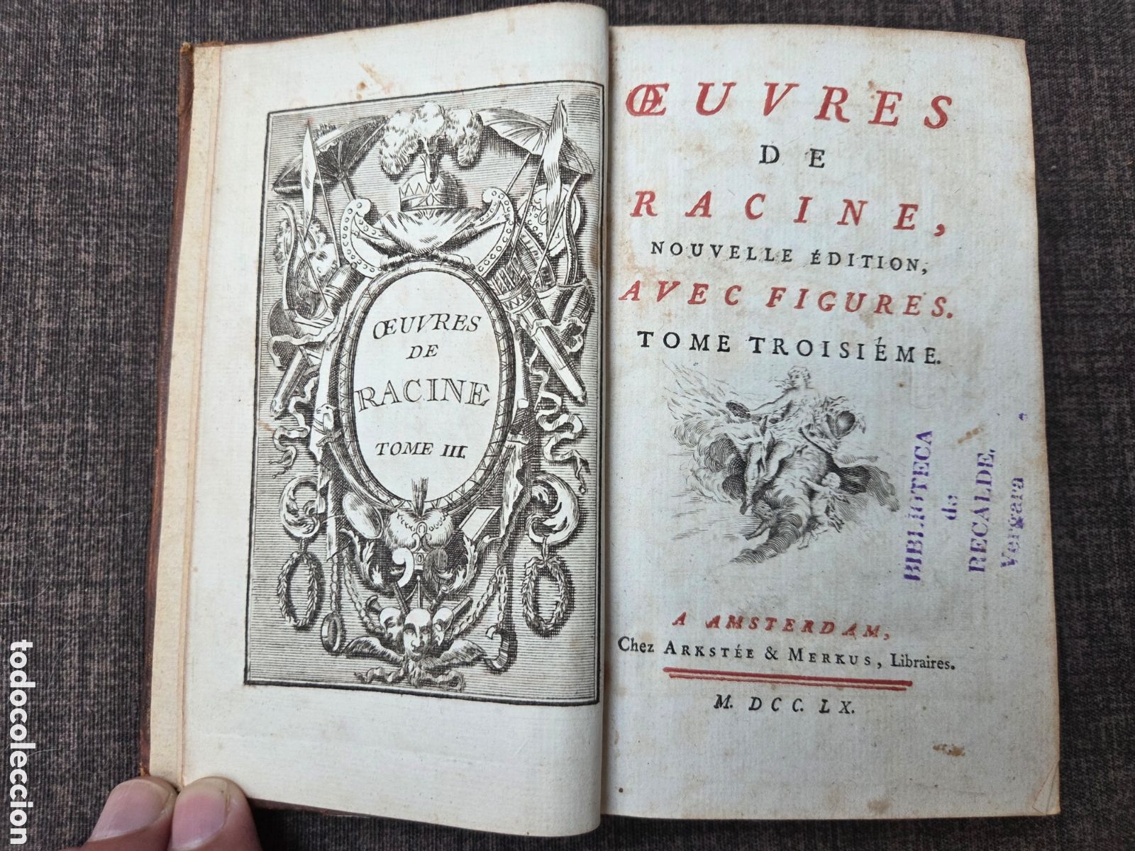 Antiquarische B&uuml;cher: OEUVRES DE RACINE AMSTERDAM 1760 TOMO III