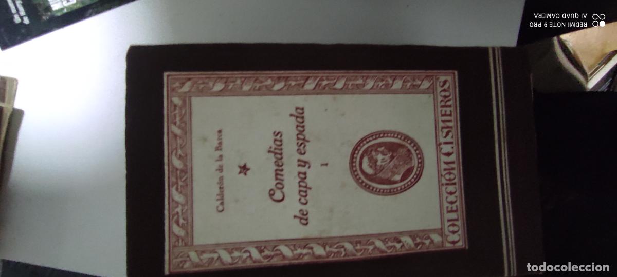 Libros antiguos: Comedias de capa y espada I. Calder&oacute;n. Col. Cisneros