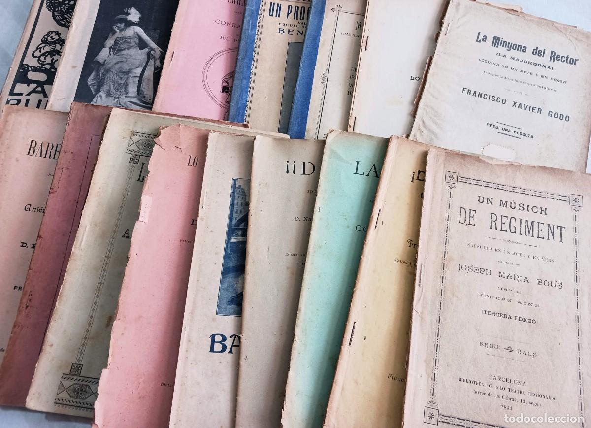 Libros antiguos: LOTE DE 19 OBRAS DE TEATRO EN CATALAN - TEATRE EN CATAL&Agrave; (S. XIX - XX)