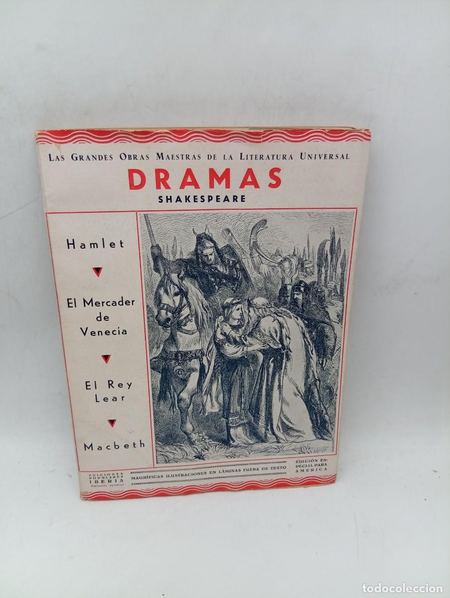 Libros antiguos: DRAMAS. SHAKESPEARE. HAMLET/EL MERCADER DE VENECIA/EL REY LEAR/MACBETH. 1933. PAGS : 139.