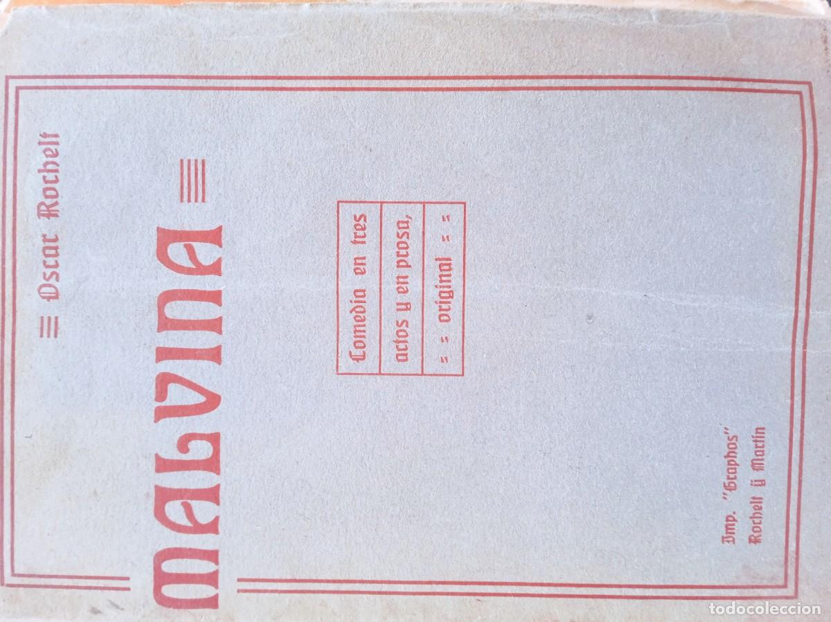 Libros antiguos: Malvina, original de Oscar Rochelt. E - Foto 2