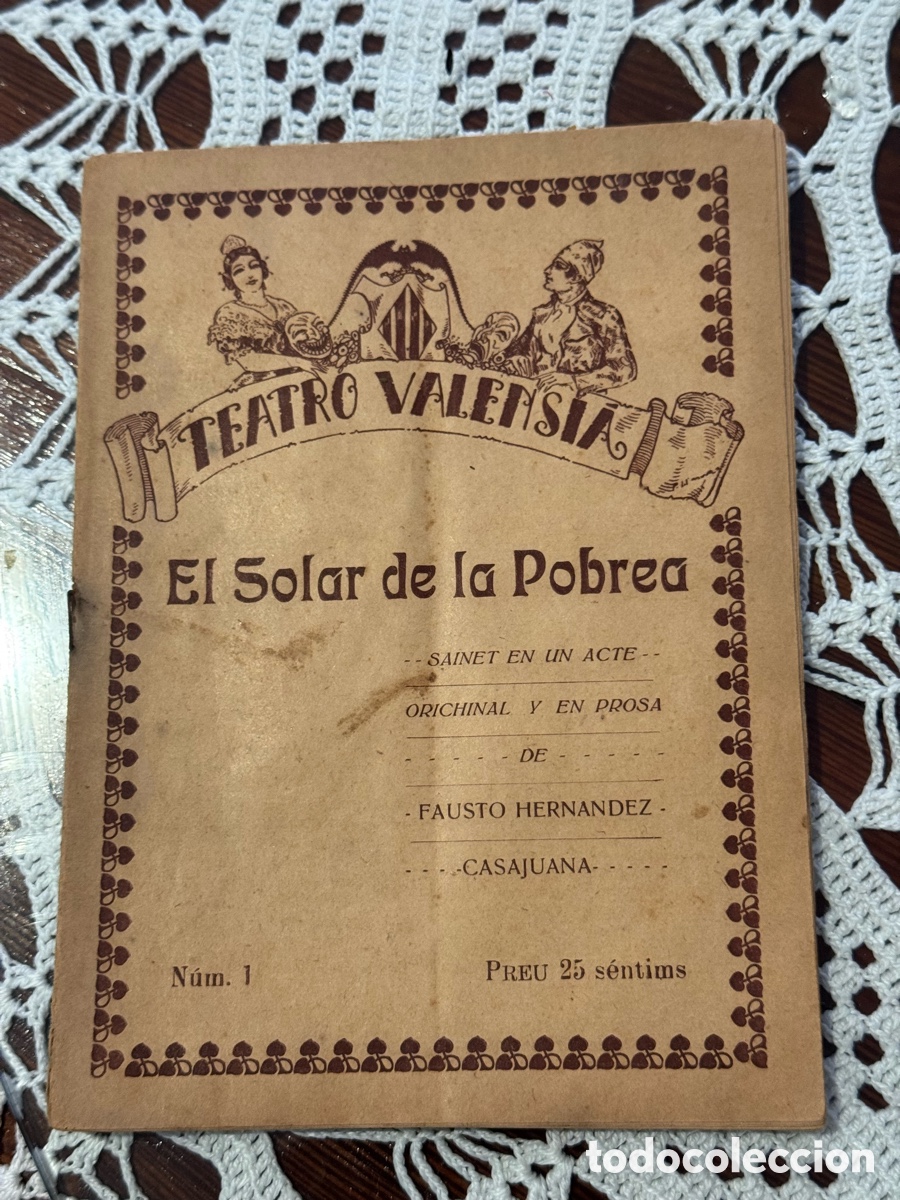Libros antiguos: El solar de la pobrea Hern&aacute;ndez Casajuana