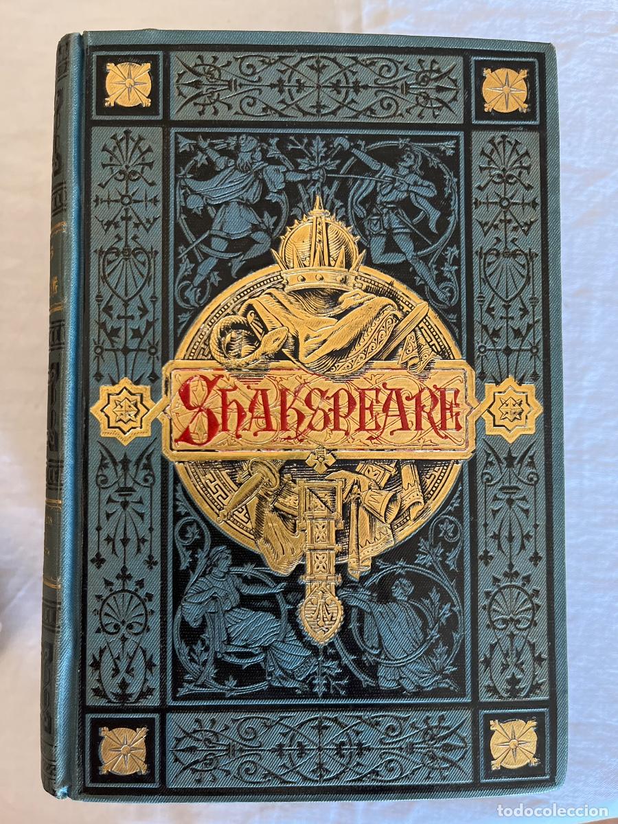 Libros antiguos: Dramas de Shakespeare, ed 1881-1886, 4 vol., dise&ntilde;o modernista, ed Domenech