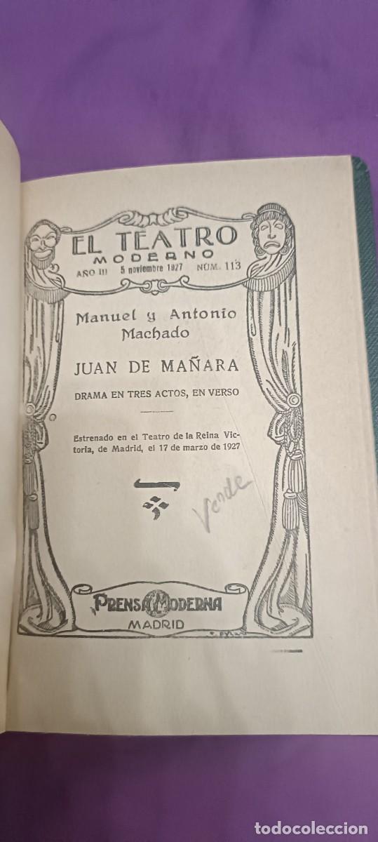 Libros antiguos: Juan de ma&ntilde;ara.El teatro moderno