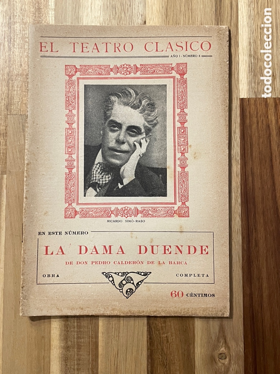 Libros antiguos: La dama duende. Pedro Calder&oacute;n de la Barca. El teatro cl&aacute;sico. 1924.