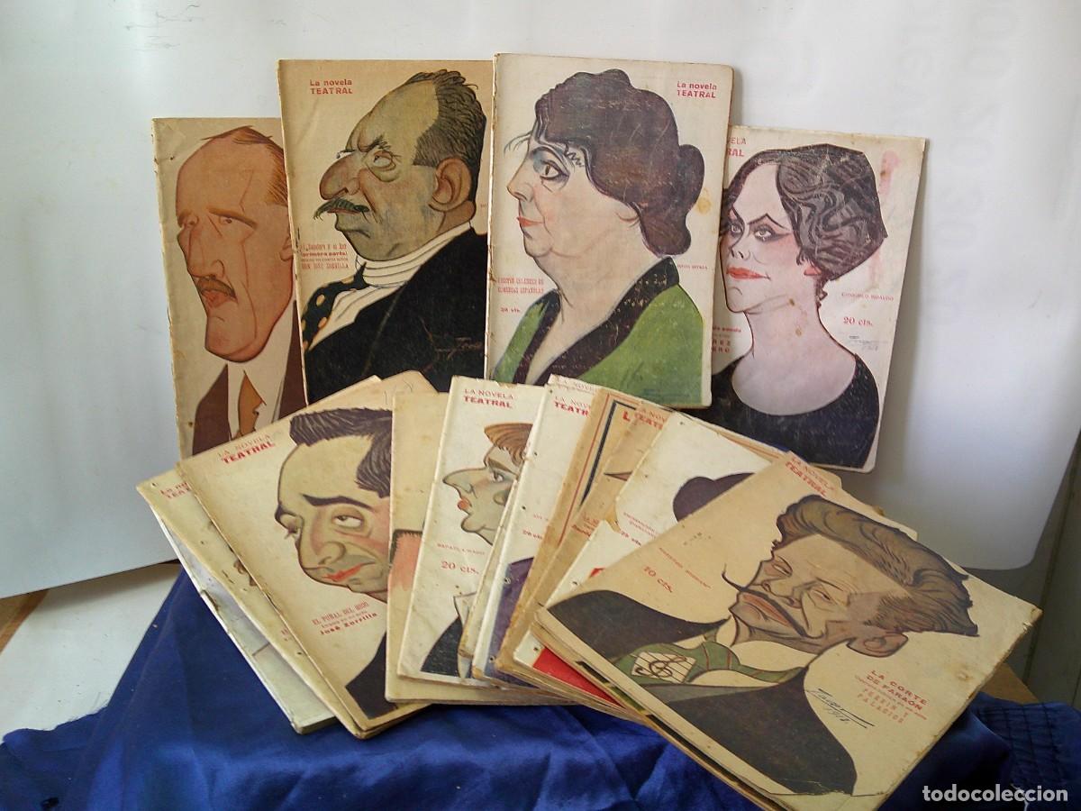Libros antiguos: &iexcl;&iexcl; Lote: LA NOVELA TEATRAL. (16) Desde 1916... Con la CARICATURA del AUTOR. ORIGINAL. !! C-32.
