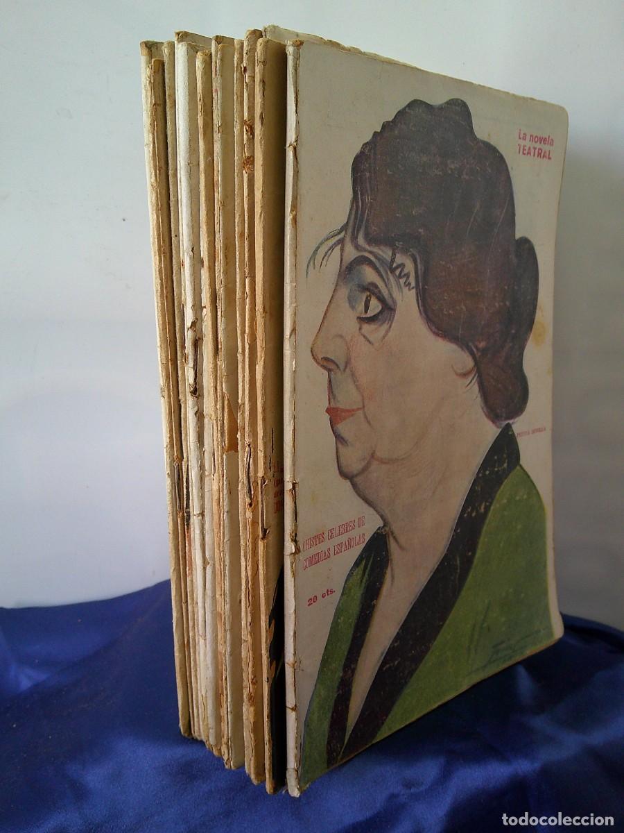Libros antiguos: &iexcl;&iexcl; Lote: LA NOVELA TEATRAL. (16) Desde 1916... Con la CARICATURA del AUTOR. ORIGINAL. !! C-32.