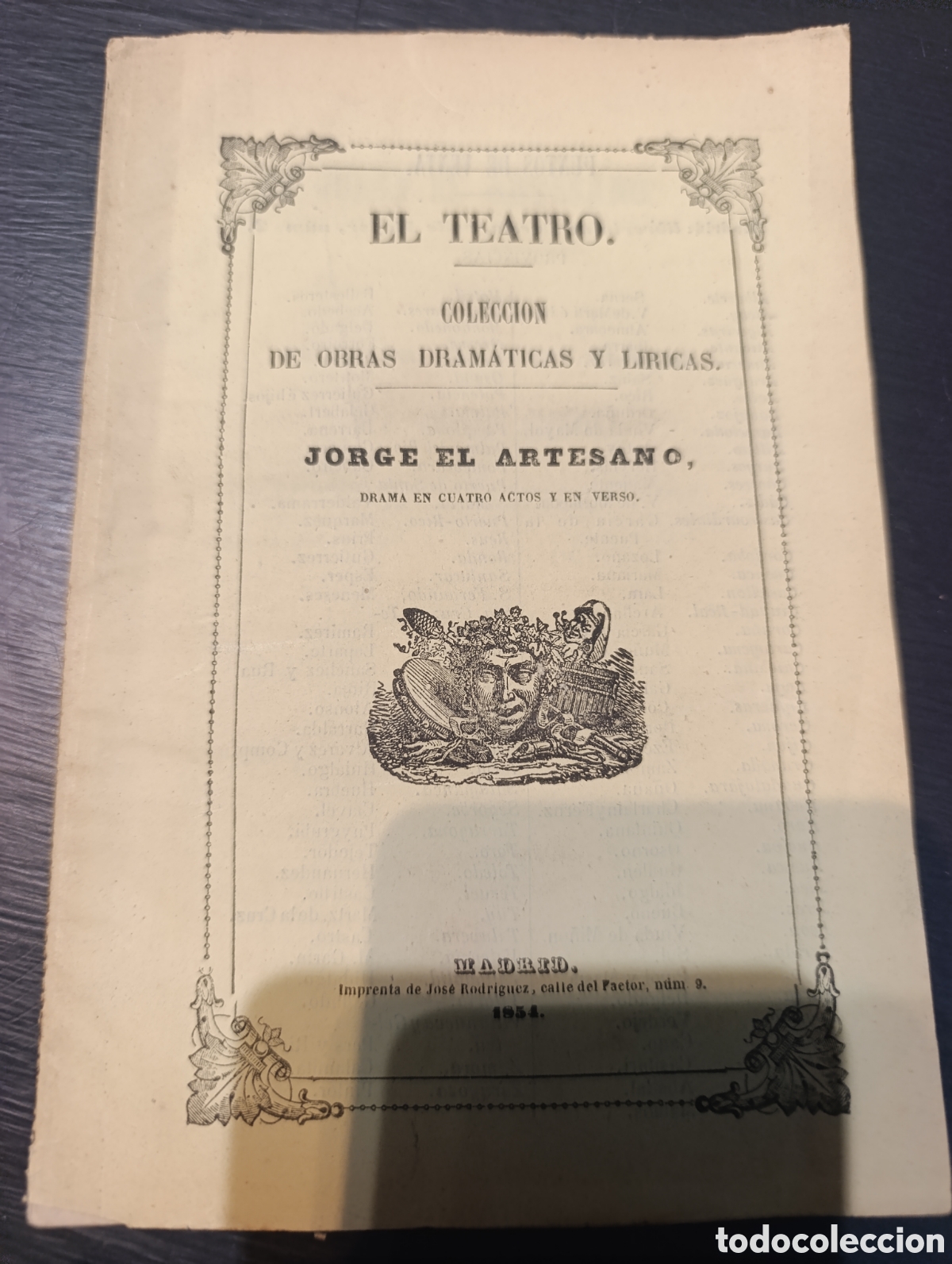 Libros antiguos: Jorge el Artesano. Enrique P&eacute;rez y Antonio Altadill. 1854