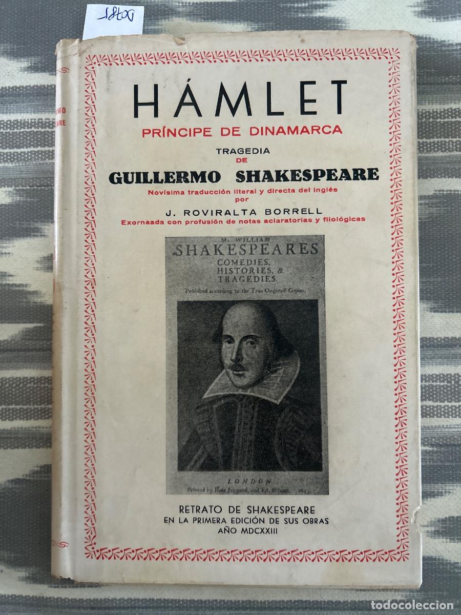 Libros antiguos: HAMLET, PRINCIPE DE DINAMARCA, GUILLERMO SHAKESPEARE, 1906