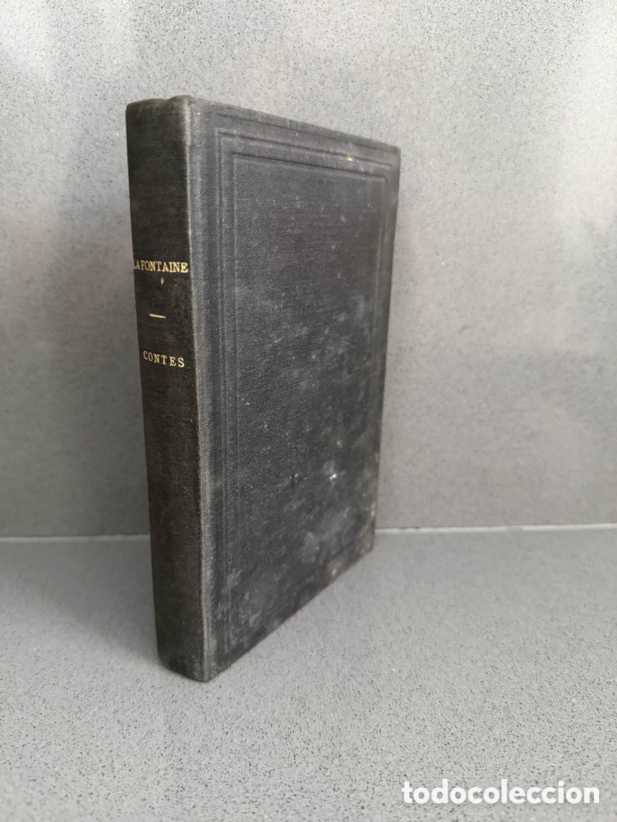 Libros antiguos: siglo XX - JEAN DE LA FONTAINE - CUENTOS (en franc&eacute;s) FACSIMIL - ENCUADERNADO TELA NEGRA