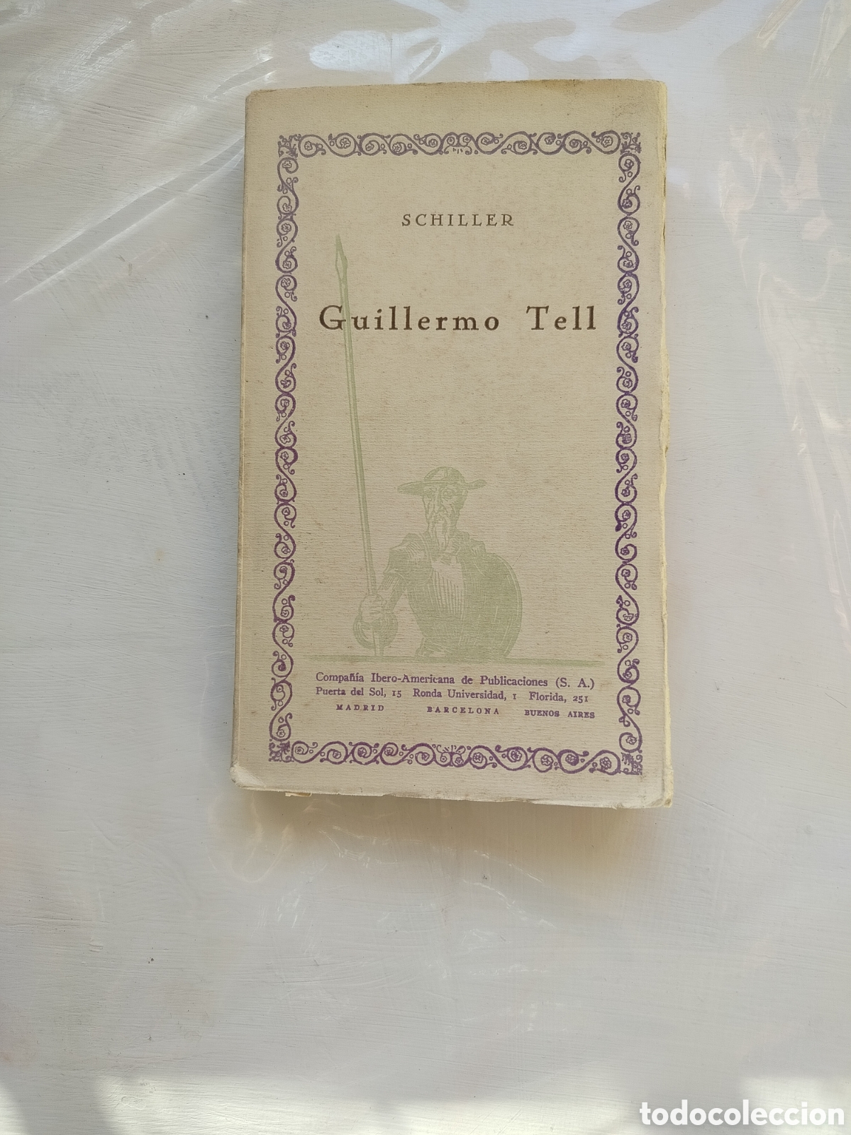 Libros antiguos: Schiller Libro Guillermo Tell