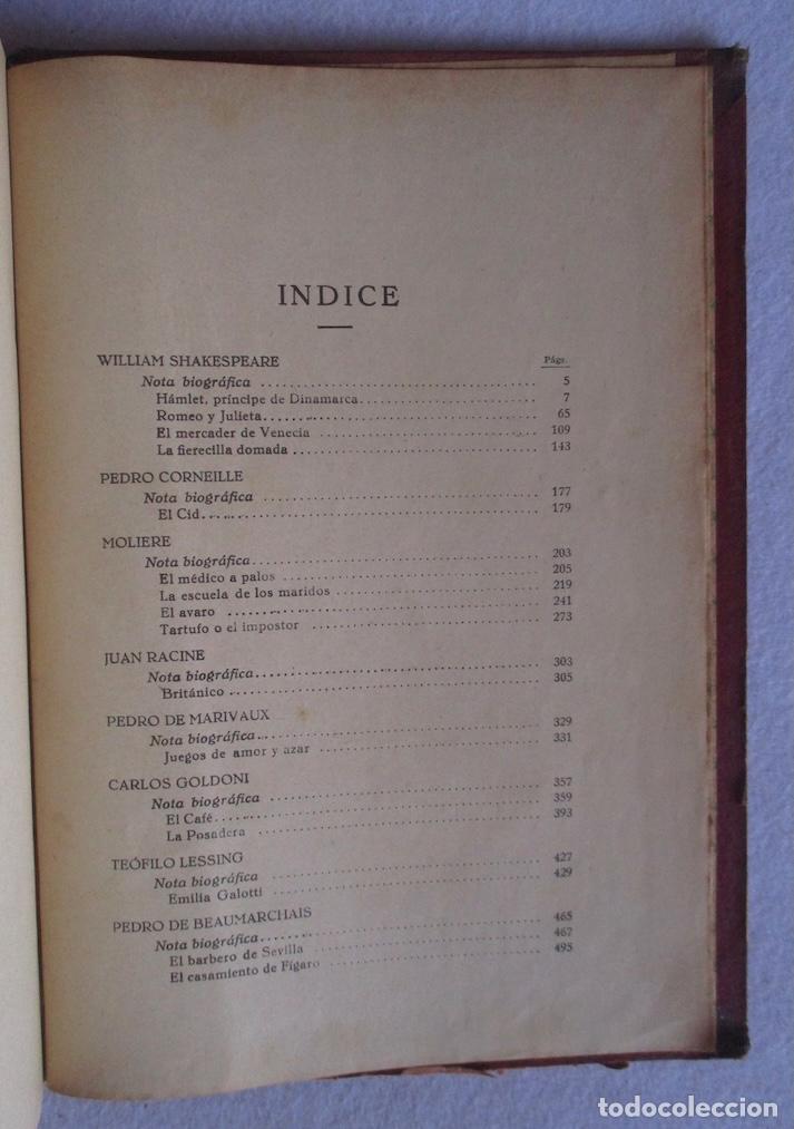 Libros antiguos: TEATRO CLASICO EXTRANJERO - Foto 5