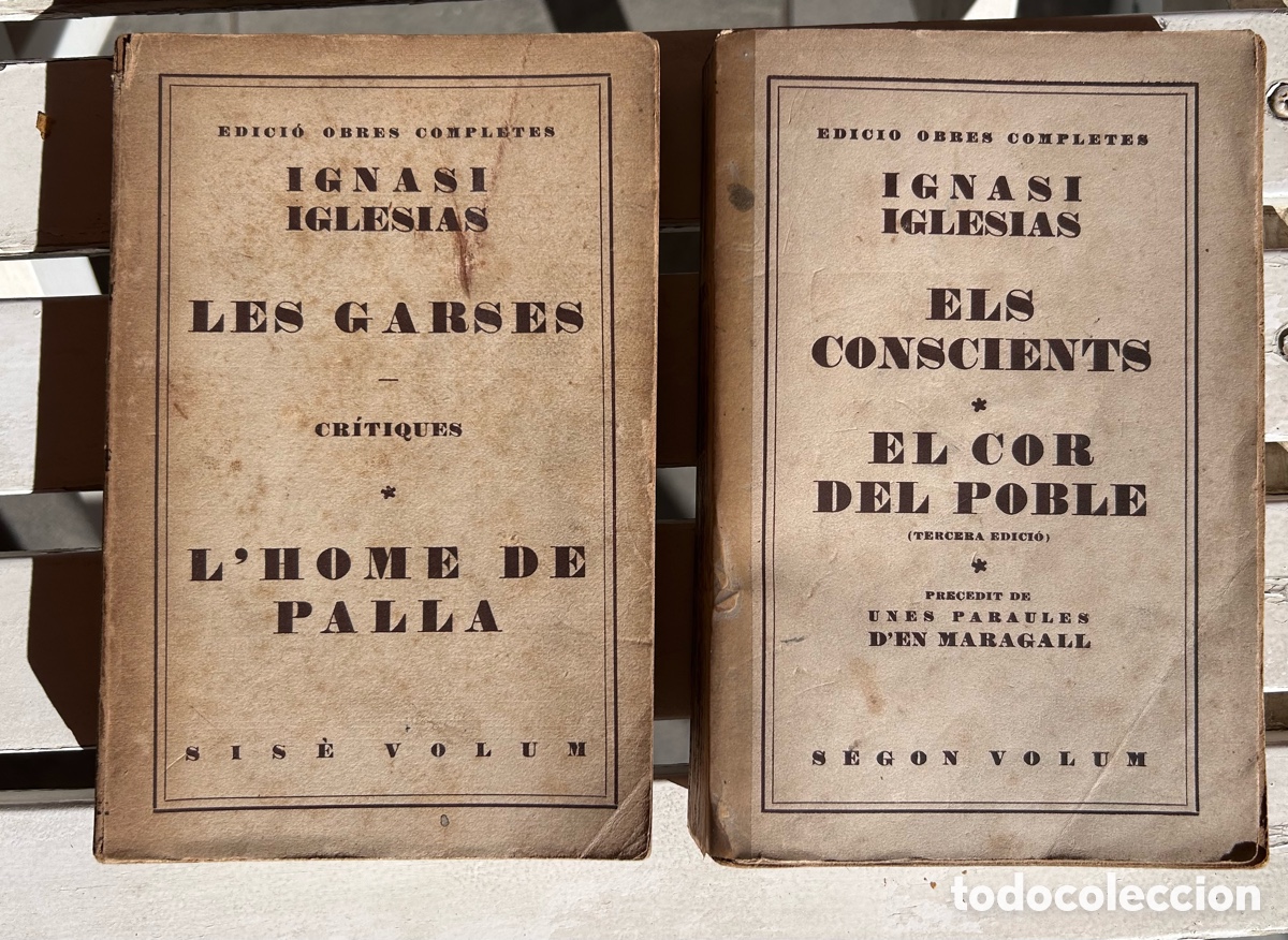 Libros antiguos: Lote de 2 Vol&uacute;menes: Obres Completes d'Ignasi Iglesias (Vol. II y Vol. VI)