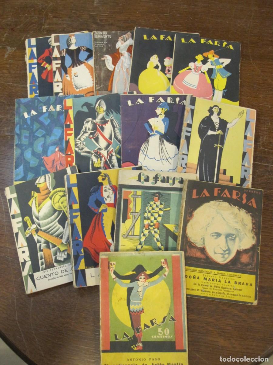 Libros antiguos: LA FARSA 14 NUMEROS DE ESTA CELEBRE COLECI&Oacute;N EN MUY BUEN ESTADO Y CUBIERTAS ORIGINALES ILUSTRADAS