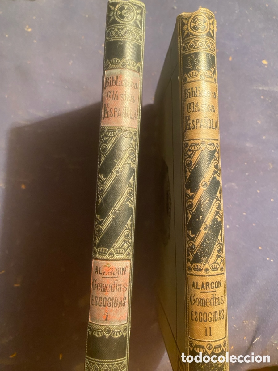 Libros antiguos: RUIZ DE ALARCON : - COMEDIAS ESCOGIDAS (2 TOMOS) - (BIBLIOTECA CLASICA ESPA&Ntilde;OLA, 1886/7)
