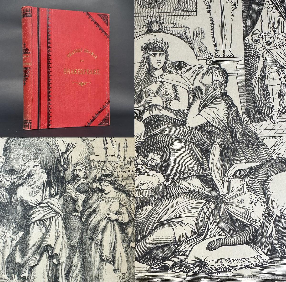 Libros antiguos: A&Ntilde;O 1890 - Los grandes dramas de Shakespeare - Romeo y Julieta - El mercader de Venecia -