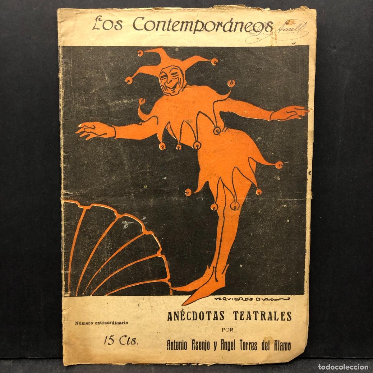 Libros antiguos: LOS CONTEMPOR&Aacute;NEOS - AN&Eacute;CDOTAS TEATRALES POR ANTONIO ASENJO Y ANGEL TORRES DEL ALAMO / 548