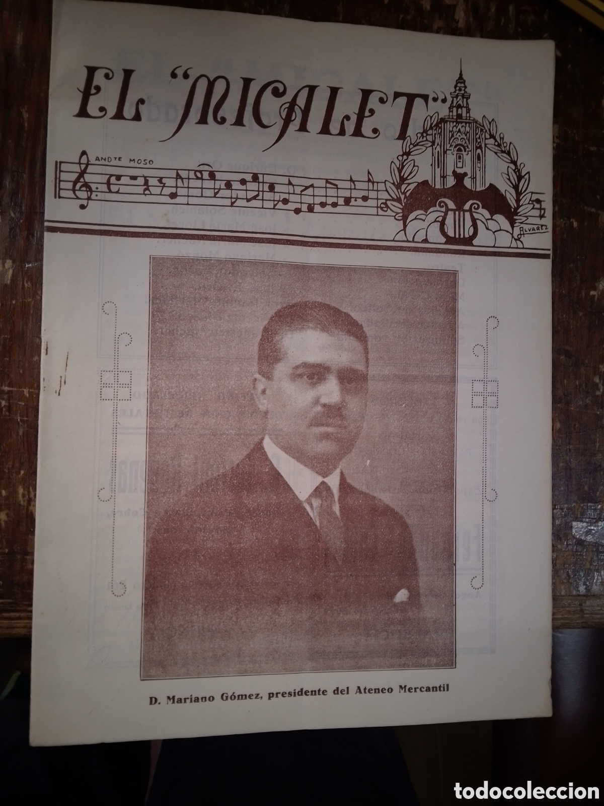 Antiquarische B&uuml;cher: EL MICALET. D. MARIANO GOMEZ. NUMERO 2. SOCIEDAD CORAL. SAINETE. 1926