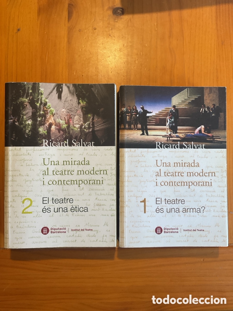 Libros antiguos: RICARD SALVAT &ndash; UNA MIRADA AL TEATRE MODERN I CONTEMPORANI &ndash; 2 VOLUMS &ndash; INSTITUT DEL TEATRE