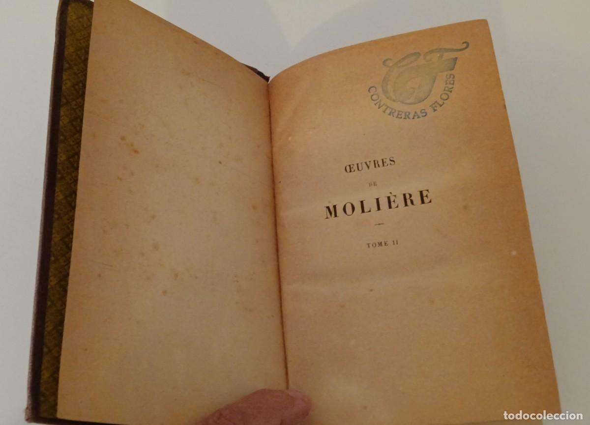 Libros antiguos: Oeuvres de Moli&egrave;re. Tomo 2. 1877 - Foto 3