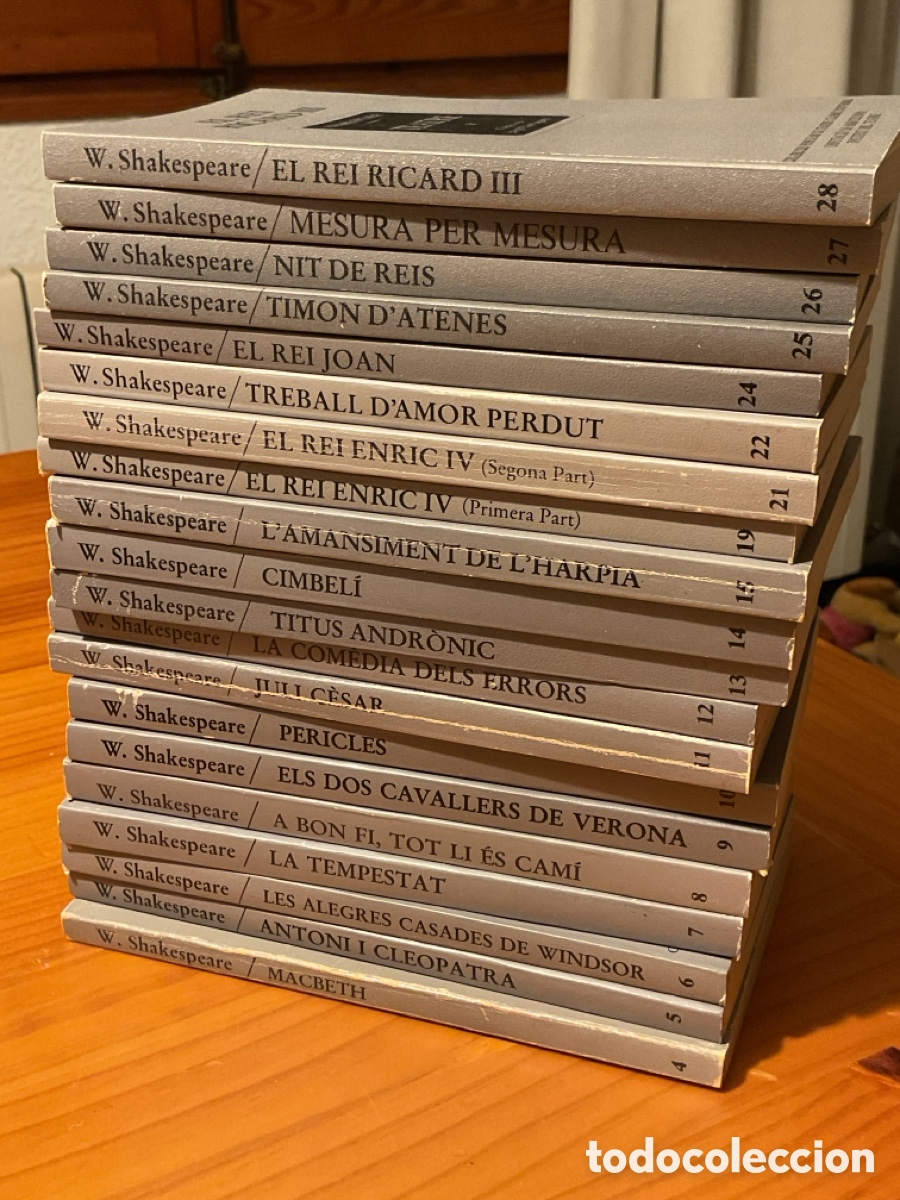 Libros antiguos: lot de 20 obres de william shakespeare en catal&agrave; &ndash; col&middot;lecci&oacute; popular de teatre cl&agrave;ssic universal