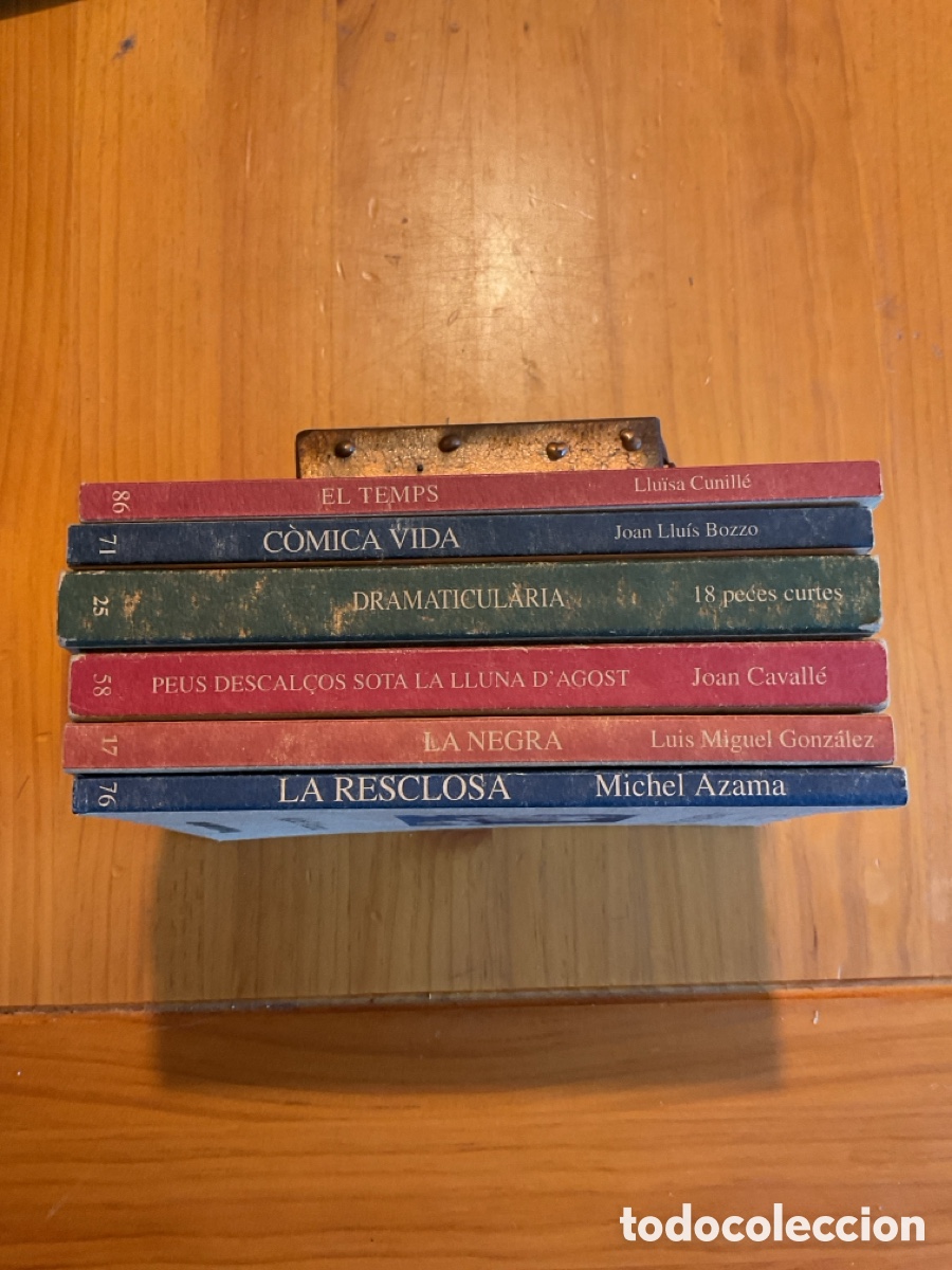 Libros antiguos: sis llibres de teatre contemporani en catal&agrave; &ndash; col&middot;lecci&oacute; textos a part &ndash; arola editors