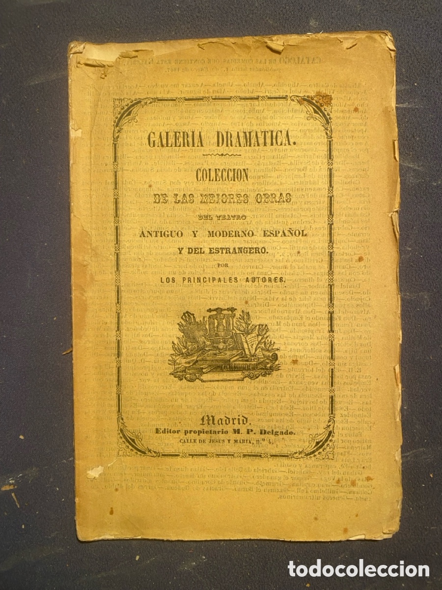 Libros antiguos: JOS&Eacute; ZORRILLA: - EL EXCOMULGADO, DRAMA HISTORICO Y EN VERSO. - (MADRID, 1848 )