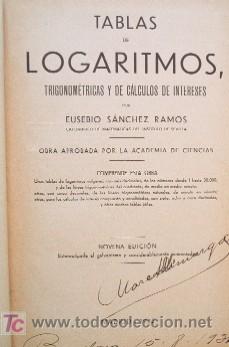 Libros antiguos: TABLAS DE LOGARITMOS - A&Ntilde;O 1932 - LIBRO ESCOLAR - Foto 3