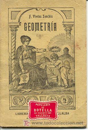 Libros antiguos: NOCIONES DE GEOMETR&Iacute;A - Foto 1