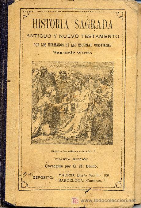Libros antiguos: HISTORIA SAGRADA  BRU&Ntilde;O - Foto 1