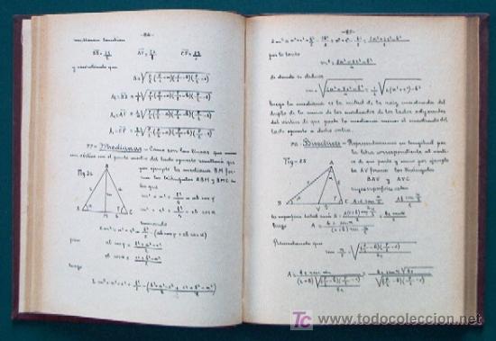 Libros antiguos: ELEMENTOS DE TRIGONOMETRIA RECTILINIA - A&Ntilde;O 1924 - LIBRO ESCOLAR - Foto 5
