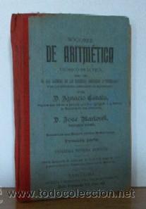 Old books: NOCIONES DE ARITMETICA TEORICO-PRACTICA - A&Ntilde;O 1909 - LIBRO ESCOLAR
