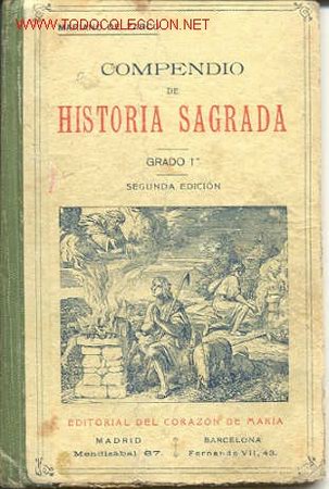 Libros antiguos: COMPENDIO DE HISTORIA SAGRADA - Foto 1