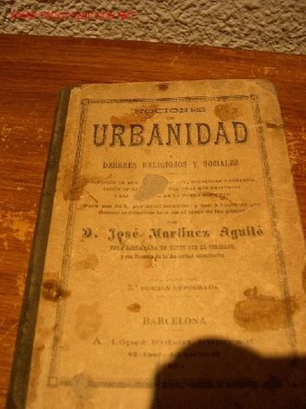 Libros antiguos: URBANIDAD - Foto 1