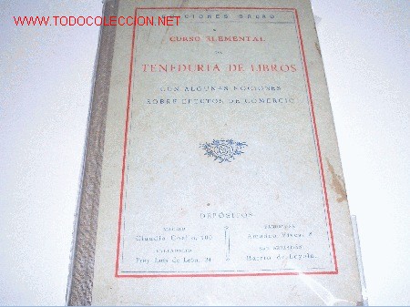 Libros antiguos: CURSO ELEMNETAL    TENEDURIA DE LIBROS - Foto 1