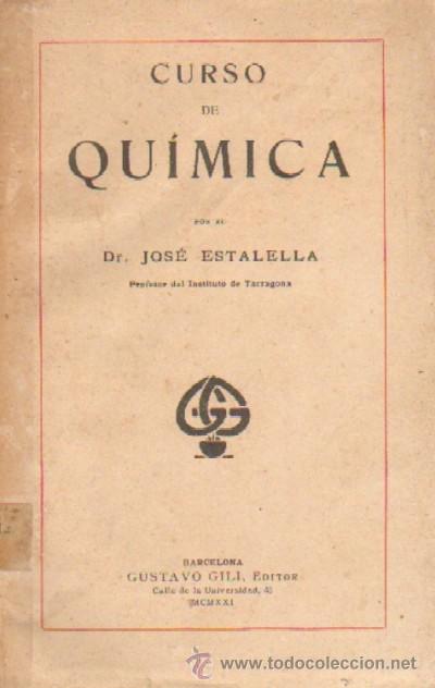 Libros antiguos: CURSO DE QUIMICA  (A/ ESC- 009) - Foto 1