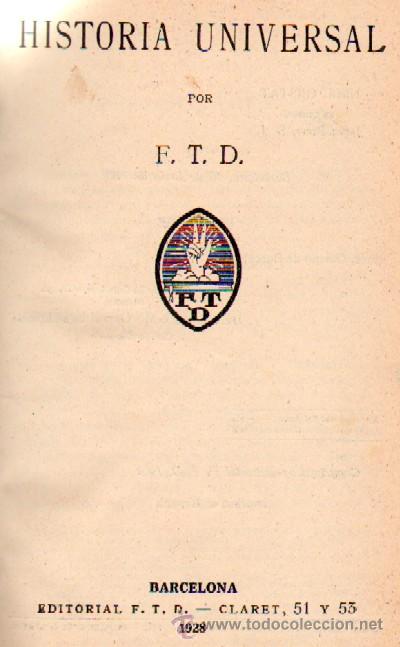 Libros antiguos: HISTORIA UNIVERSAL (A-ESC-744) - Foto 1