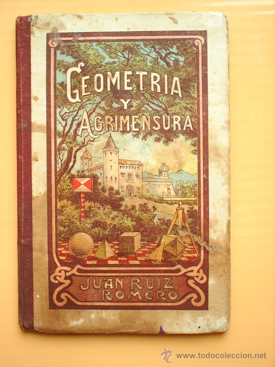 Livros antigos: geometria y agrimensura-1906-sucesores de j bastinos -escolar
