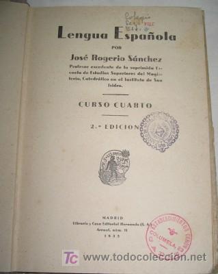 Libros antiguos: LENGUA ESPA&Ntilde;OLA, DE 1935 - Foto 2