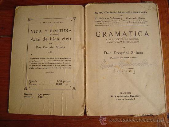 Libros antiguos: Antiguo libro de texto Gramatica. - Foto 2