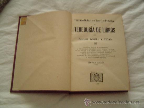 Libros antiguos: Antiguo libro de texto Teneduria de Libros. - Foto 3