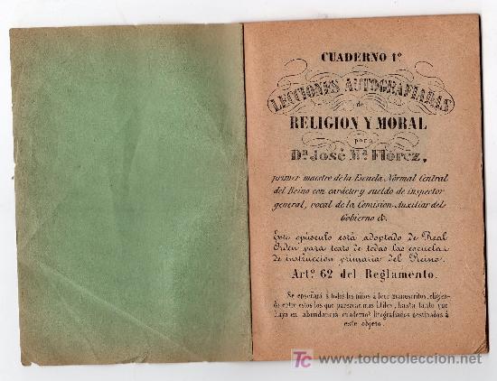 Libros antiguos: CUADERNO Nº 1. LECCIONES AUTOGRAFIADA DE RELIGION Y MORAL POR JOSE Mª FLOREZ. MADRID 1920 - Foto 2 - 15602309