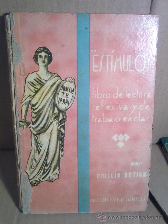 Libros antiguos: ESTIMULOS LIBRO DE LECTURA - Foto 1