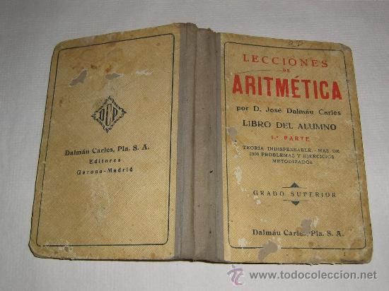 Libros antiguos: LECCIONES DE ARITMETICA - Foto 1