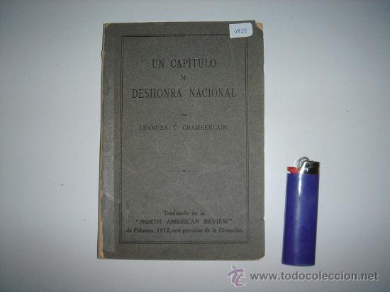 Libros antiguos: libro un capitulo de deshonra nacional - Foto 1