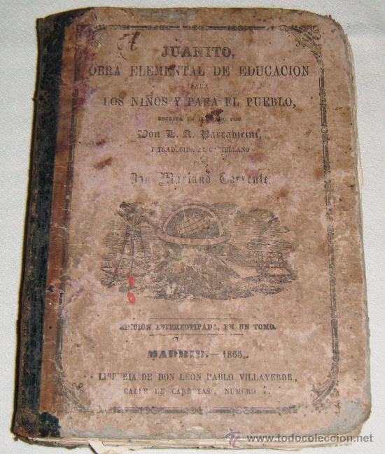 Livros antigos: juanito obra elemental de educacion para los ni&ntilde;os y para el pueblo madrid 1865
