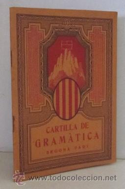 Livros antigos: CARTILLA DE GRAMATRICA - A&Ntilde;O 1931