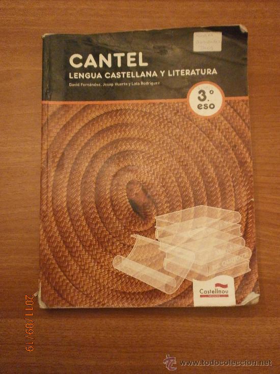 Libri antichi: LIBRO CANTE ,LENGUA CASTELLANA Y LITERATURA - 3&ordm; ESO - CASTELLNOU