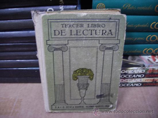 Libros antiguos: Tercer Libro de Lectura, tercera edicion - Foto 1