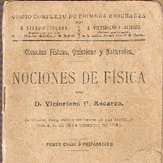 Libros antiguos: NOCIONES DE FÍSICA. Lote 25797210